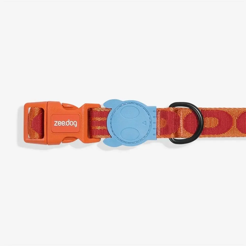 NEW GIBSON Orange Red Blue Large Dog Adjustable $85 Collar Leash 4 Ft Gift Set